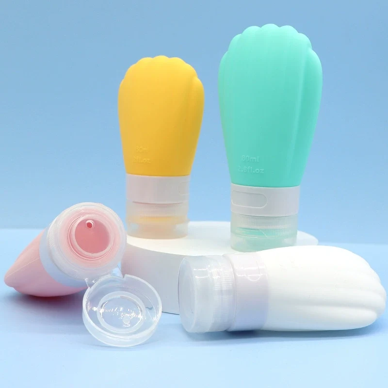 80ml Scallop Style Silicone Travel Cosmetic Bottle